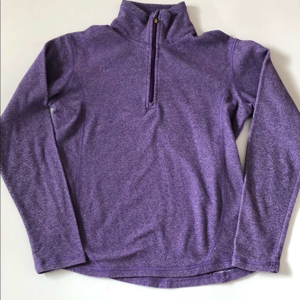 Alpine Design Purple Quarter-Zip Pullover size small